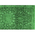 thumbnail image 1 of Ahgly Company Indoor Rectangle Medallion Emerald Green Traditional Area Rugs, 2' x 5', 1 of 4