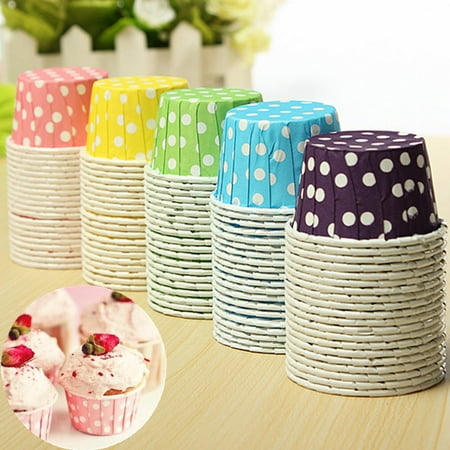 Cupcake Postcard - 20pcs Cupcake Liner Muffin Candy Nut Snack Greaseproof Dessert Baking Cups,red color,2''x1.2''x1.4''