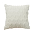 thumbnail image 1 of PENGXIANG Throw Pillow Cover Geometric Tear Resistant Plush Solid Color Simple Style Cushion Case for Bedroom, 1 of 12
