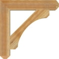 thumbnail image 3 of Ekena Millwork 4"W x 24"D x 24"H Legacy Craftsman Rough Sawn Bracket, Western Red Cedar, 3 of 4