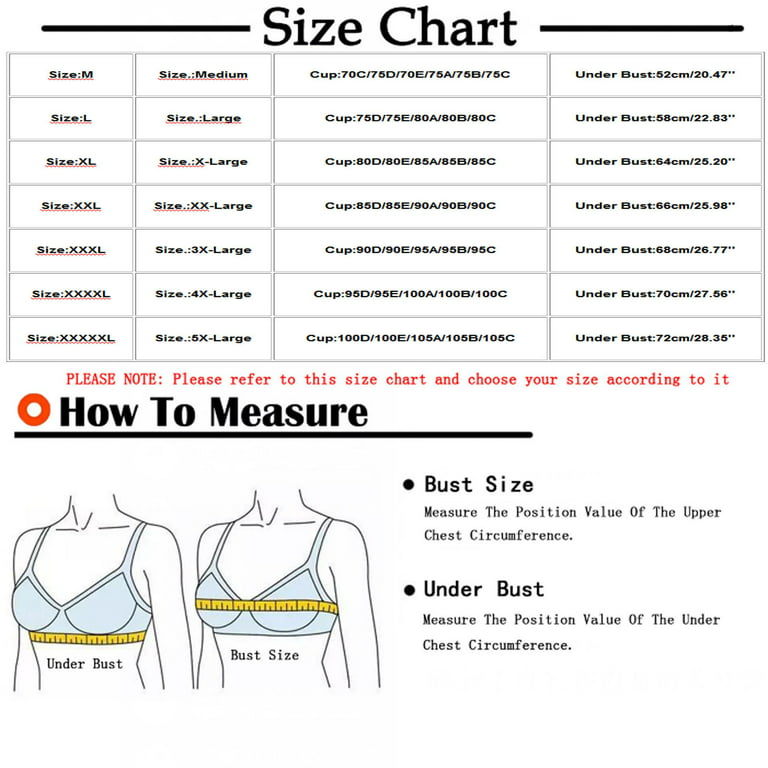 Elainilye Fashion Bras For Sagging Breasts Lace Solid Push Up Shaping Cup  Shoulder Strap Underwire Wireless Plus Size Bra
