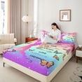 thumbnail image 4 of Homewish Cheer Team Cheerleading Twin Sheet Sets 3pcs for Kids Children Girls,Flying Butterflies Twin Fitted Sheet Microfiber,Abstract Gradient Ombre Breathable Flat Sheet,Super Cozy Room Decor, 4 of 7