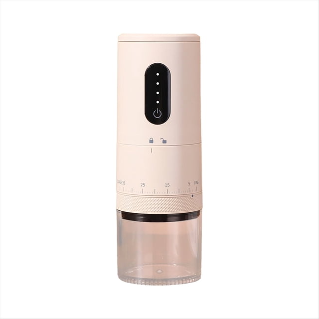 Molinillo de Café Eléctrico Portátil con Pantalla, 38 Velocidades, Ajustable Externamente, 2000 MAh, Minimáquina de Café para el Hogar.