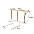 ECUTEE Bed Folding Safety Rail for Elderly Adults, Bed Guards for