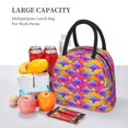thumbnail image 5 of Salouo Magic Mushrooms for Insulated Lunch Bag for Women/Men - Leakproof Cooler Tote Bag Organizer - Reusable Lunch Box for Office Picnic Hiking Beach-One Size, 5 of 6