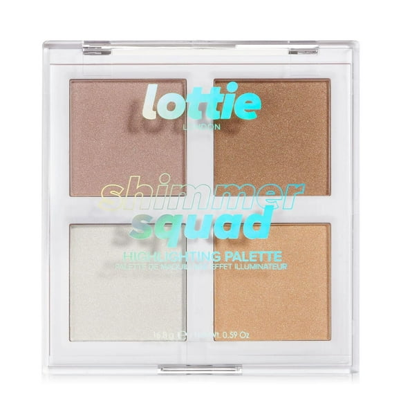 Lottie London - Scintillement de la Palette de Surbrillance - Squad - 100% Végétalien