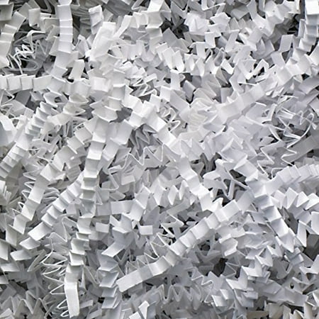 White 2 Pound Crinkle Cut Paper Shred
