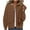 Coffee, variant on Jackets for Women DYTTDG Women's New Plus Size Solid Color Corduroy Long Sleeve Hooded Jacket Casual Zip Up Top with Pocket Great Gifts for Less