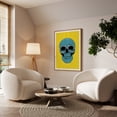 thumbnail image 4 of Blue skull - Illustration Skull Pop Art Modern Art Surrealism Halloween Humor Unframed Wall Art Print 5 x 7 inches, 4 of 60