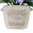 thumbnail image 4 of Northlight Pansy Artificial Floral Arrangement in "Flowers & Garden" Pot - 6" - Purple and Blue, 4 of 6