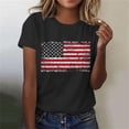 thumbnail image 5 of Vetsdori Women's American Flag T Shirts USA Years Anniversary Red White and Blue Pullover Short Sleeve Graphic,Summer Fourth of July Independence Day Fashion Blouses for Women Crew Neck, 5 of 7