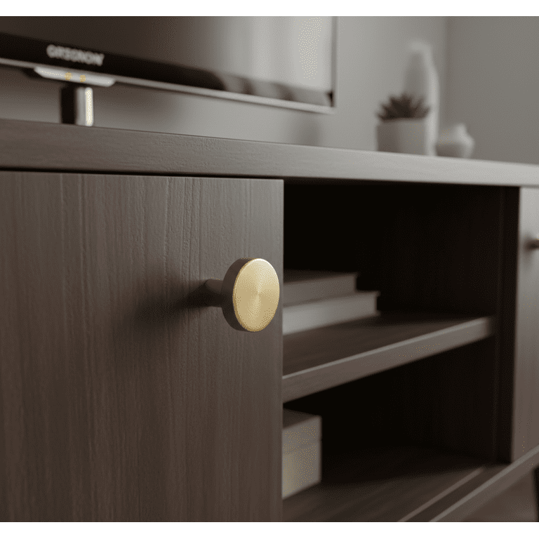 modern dresser knobs and pulls Boahaus Gold Cabinet Knobs, 1 Inch