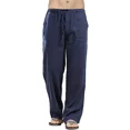 thumbnail image 1 of Pantalones De Algodón Y Lino Para Hombre, Playa, Yoga, 1 of 6
