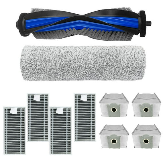 For Ecovacs For Deebot X9 Pro Robot Vacuum Filter Kit Includes Main Brush and 4 Dust Bags for Superior Cleaning Performance