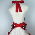 thumbnail image 2 of Cute Apron Retro Black Polka Dot Retro Ruffle Side Vintage Cooking Aprons, 2 of 4