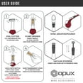 thumbnail image 5 of OPUX Air Pressure Wine Opener |Pump Wine Bottle Opener, Cork Remover Wine Accessories Tool Kit | Wine Gift Set with Aerator Pourer, Foil Cutter, and Vacuum Stopper, 5 of 7