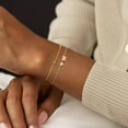 thumbnail image 3 of Initial Heart Gold Bracelets for Women Trendy,Dainty 14K Gold Plated Zircon Letter Charm Bracelet Cute Simple Stack Beaded Chain Bracelets Jewelry for Women Gift, 3 of 7