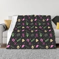 thumbnail image 1 of XMXT Throw Blanket, Halloween Cartoon Ghost Patterns Machine Washable Blankets for Sofa, 50 x 40 inches, 1 of 9