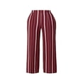 thumbnail image 1 of Pantalón George para Mujer, Corte Recto con Pretina Limpia Delantero, Resorte Trasero Vino Talla CH, 1 of 4