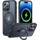 thumbnail image 1 of CASEKOO - Funda con anillo magnético oficial para iPhone 15 Pro Max [protección militar contra caídas] [compatible con MagSafe] mate translúcida delgada para iPhone 15 ProMax de 6,7 pulgadas 2023, col, 1 of 4