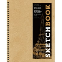 Union Square & Co. Sketchbooks Sketchbook 8.5 X 11 Kraft Spiral Hardcover Mixed Media Sketchbook for Drawing: Acid-Free Quality Paper (128 Pages), (Hardcover)