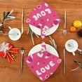 thumbnail image 4 of GZHJMY Valentine's Day Love Heart Cloth Napkins Set of 4, Reusable Washable Oversized Table Napkins for Family Wedding Dinner Party Home Decor, 20 Inch Decorative Washcloths, 4 of 7
