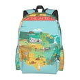 thumbnail image 2 of Disketp USA Tourist Map Mochila Escolar de Gran Capacidad y Peso Ligero, Mochila de Viaje Ideal para Escuela, Trabajo y Uso Diario, Cómoda y con Estilo, 2 of 8