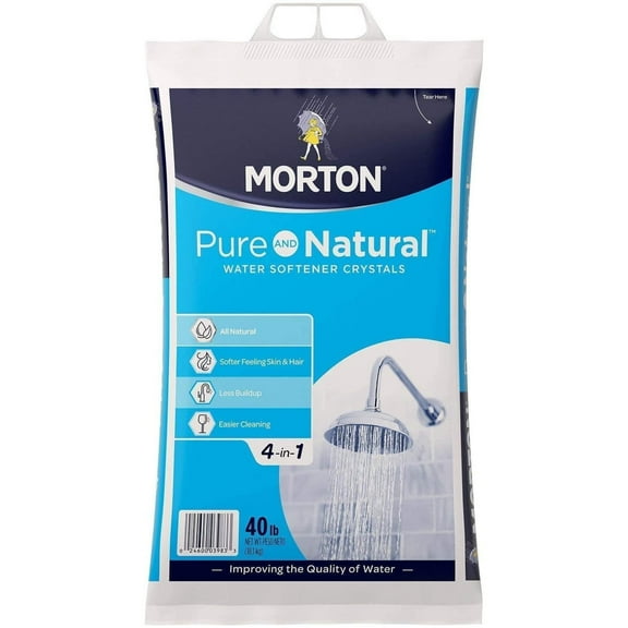 Morton Salt 40F 40,000 Grain Crystals Water Softener, 40 p