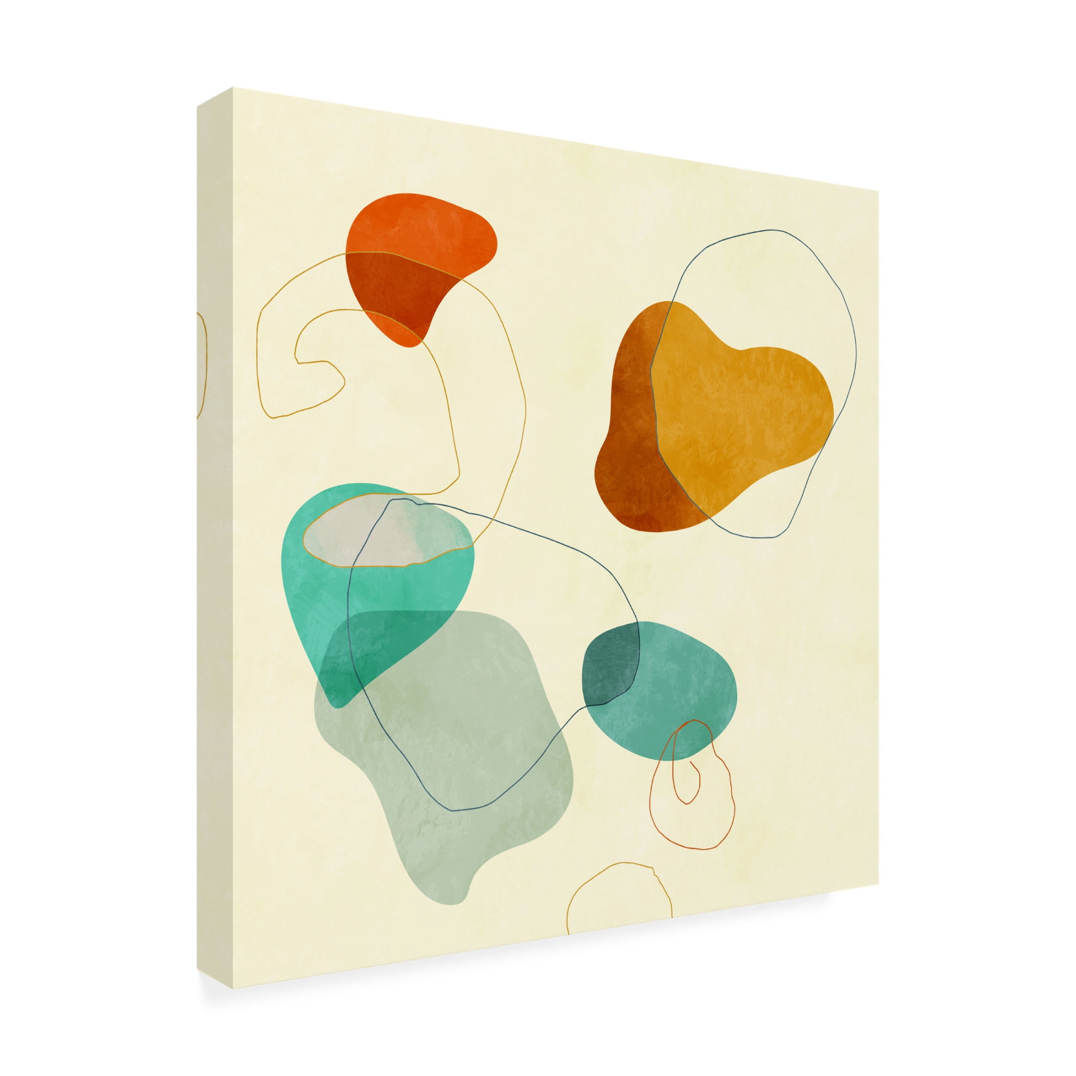 Trademark Fine Art Ana Rut Bre Shapesalines3 Canvas Wall Art