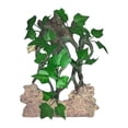 thumbnail image 4 of Decoración de ramas de árboles para trepar, decoración de ramas de reptiles, terrario, decoración de plantas, decoración de hábitat de terrario, Hiedra con roca, 4 of 9