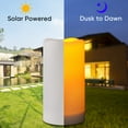 thumbnail image 2 of Merrynights Solar Candles Outdoor Waterproof, Rechargeable Candles, Solar Powered Flameless Candles for Outdoor, Lanterns, Sensor Only, Dusk to Dawn, Set of 2, 2 of 7