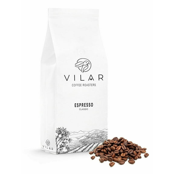 Vilar Classic Espresso Blend - 1 kg ( 2.204 lbs ) Bag of Fresh Roasted Espresso Coffee Beans , Medium Roast , Whole Bean