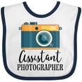 thumbnail image 3 of Inktastic Assistant Photographer Boys or Girls Baby Bib, 3 of 4