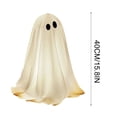thumbnail image 3 of Halloween Wizard Ghost Light Up Decoration, Outdoor Spooky Stand Up Ghost with Witch Hat Warm Glowing Ornament, for Front Door Entrance Home Yard Garden Party Layout Display, 3 of 3