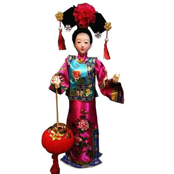Panda Superstore PS-TOY3245219011-CHRIS01350 Chinese Characteristics Gift Silk Souvenir Handmade Dolls Classical Dolls