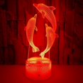 thumbnail image 3 of Dolphin 3D Light 7 Color Touch Light Stereoscopic 3D Vision Light, 3 of 5