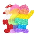 thumbnail image 3 of De Burbujas De Empuje, Juguetes De Alivio Del Estrés De Arcoíris De Papá Noel De Navidad Grande Para Niños, Juguetes De Silicona Para El Estrés Scienceny HA046144-03, 3 of 6