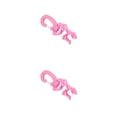 thumbnail image 3 of Soidarity Cabeza secundaria Grillete rápido Diseño único Acero inoxidable profesional Distintivo Larga vida útil Abrazadera para manguera Rosa Rosado 2piezas Soidarity CBP199771, 3 of 6