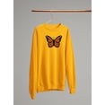 thumbnail image 3 of Monarch Butterfly Art Sweatshirt Women -Image by Shutterstock, Female Large, 3 of 4