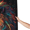 thumbnail image 6 of DouZhe Colorful Lion Head Cartoon Pattern Shower Curtain, Waterproof Bath Curtains for Bathroom Decorations, 72 x 72 inches, 6 of 7