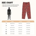 thumbnail image 3 of Balery Vintage Red Paisley Pantalones de pijama para mujer, pijamas ultraligeros, pantalones de estar por casa-X-Large, 3 of 6