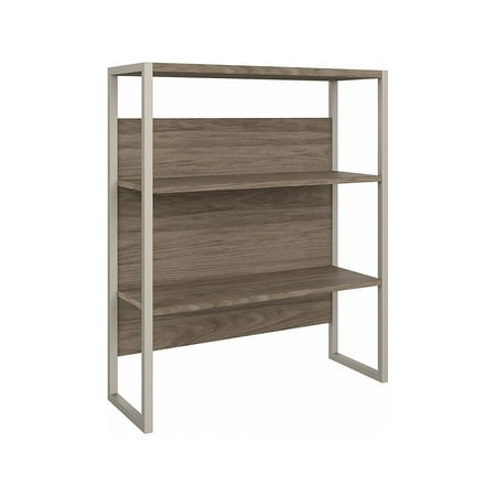 UPC: 0042976151324 | Bush Business Furniture Hybrid 36  W Desktop Hutch Modern Hickory (HYH236MH)