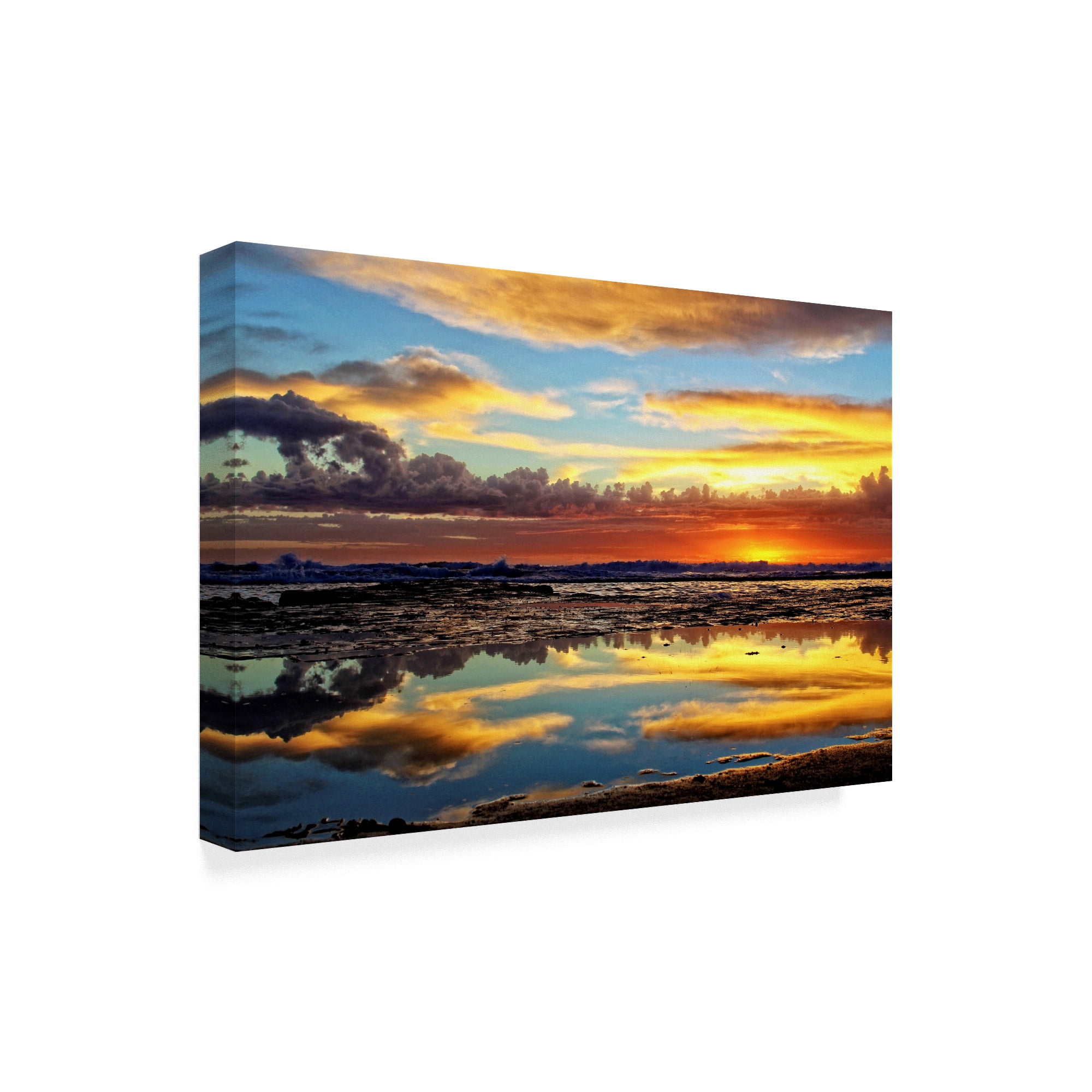 Trademark Fine Art 'Sunday Sunset' Canvas Art by Incredi
