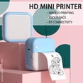 thumbnail image 2 of Riwcyla Thermal Printer Multifunction Portable Sticker Maker Instant Photo Inkless Printing Support BT Connection for Smartphone with 6 Paper Rolls 57mm + 5 Self,Adhesive Paper Rolls Compatible wit, 2 of 6