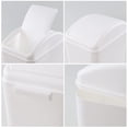 thumbnail image 3 of 3-Pack 4.5 Gallon Plastic Trash Can, Garbage Can with Swing-top Lid, Gray, 3 of 14