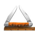 thumbnail image 3 of Case XX Knives Muskrat Scene Orange Bone Stainless 1/500 Pocket Knife, 3 of 4