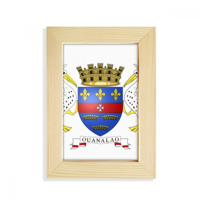 Barthelemy Asia National Emblem Desktop Display Photo Frame Picture Art Painting 5x7 inch