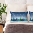 thumbnail image 4 of Disketp Christmas Trees Satin Pillowcase For Hair And Skin - Satin Pillow Cases Standard Size 20x30 Inches With Zipper,Gifts For Women Men, 4 of 8