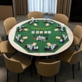 thumbnail image 2 of Costway 48" Poker Table Top - 8 Player Foldable Texas Holdem Poker Table Topper Green, 2 of 10