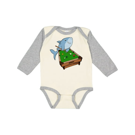 Inktastic Pool Shark Boys or Girls Long Sleeve Baby Bodysuit